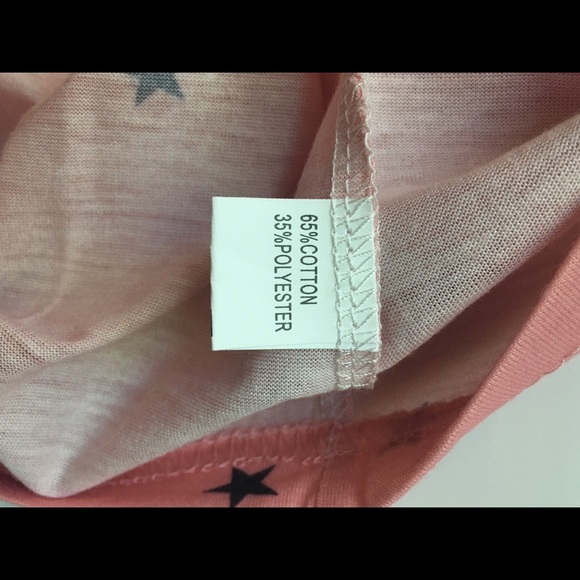 Pink w/black start v-neck t-shirt size S - Picture 4 of 4